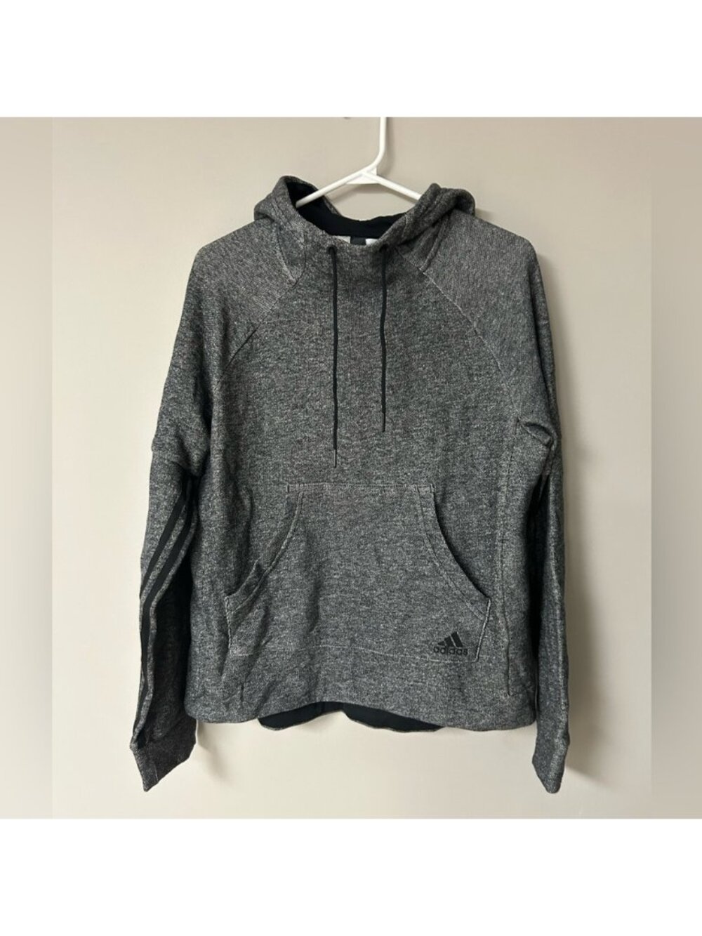 Adidas Grey‎ and Black Pullover Hoodie